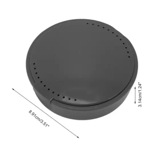 Unique Bargains Round Braces Box with Mirror 1 Pc image {3}