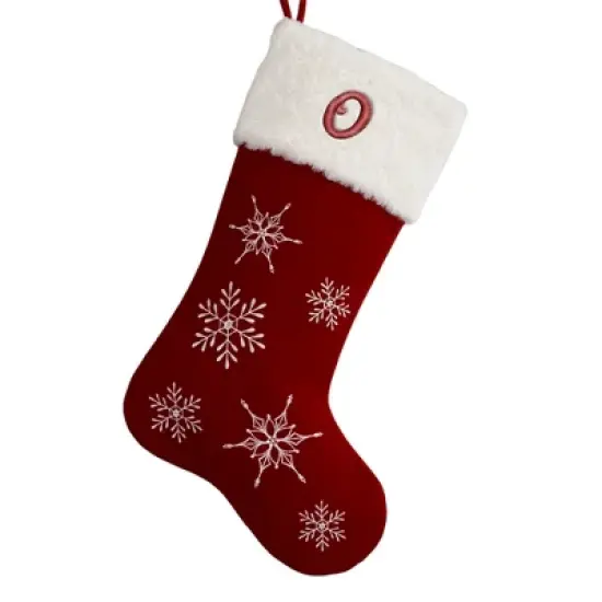 Personalization Mall Winter Wonderland Embroidered Initial Christmas Stocking image {16}