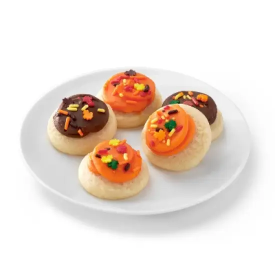 Halloween Orange and Brown Frosted Mini Cookies - 9.4oz/18ct - Favorite Day&trade; image {2}
