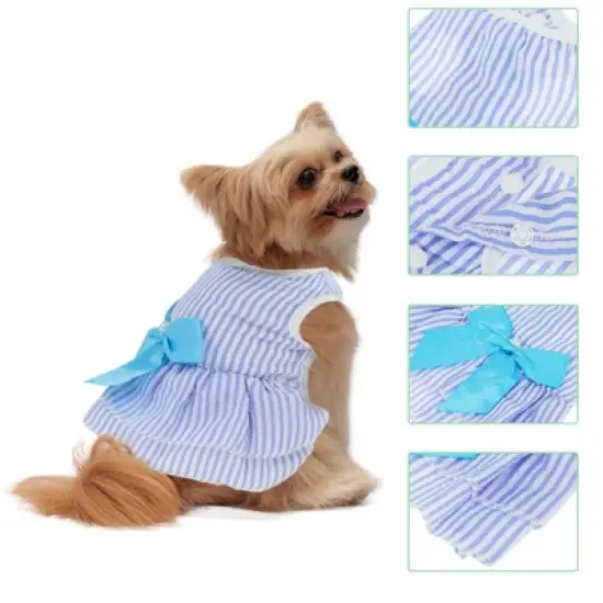 Unique Bargains Stylish Dog Dresses  2 Pcs image {4}