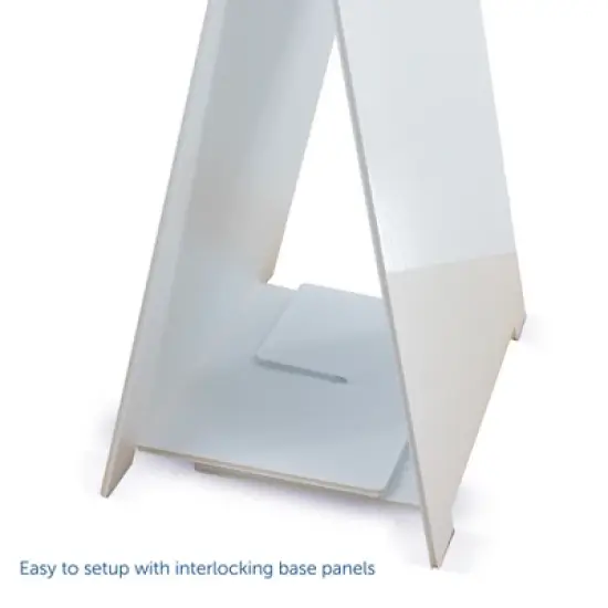 Flipside Products 11" x 17" Premium Corrugated Plastic Dry Erase Tabletop Marquee Easel - 2 Pack image {4}