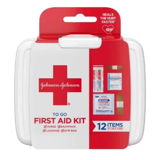 Johnson & Johnson First Aid To Go! Portable Mini Travel Kit - 12pc image {6}