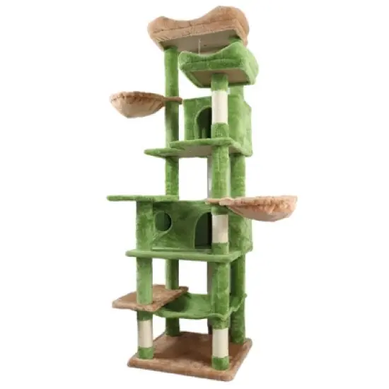 Gulches Pet Tower Collection: Versatile Cat Trees & Climbing Towers with Adjustable Heights, Hammocks, and Scratching Posts image {15}