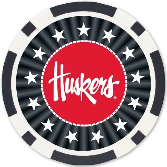 MasterPieces Casino 100 Piece Poker Chip Set - NCAA Nebraska Cornhuskers image {3}