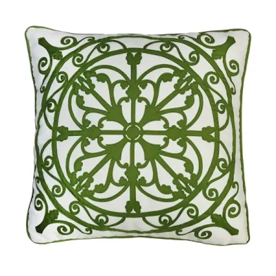20"x20" Edie@Home Arabesque Tile Lasercut Square Indoor Outdoor Throw Pillow Woven Polyester image {6}