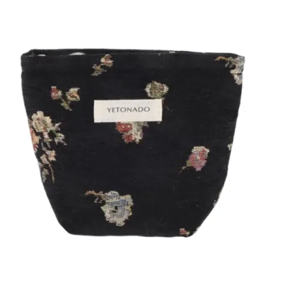 Unique Bargains Vintage Floral Makeup Bag 1 Pc image {7}