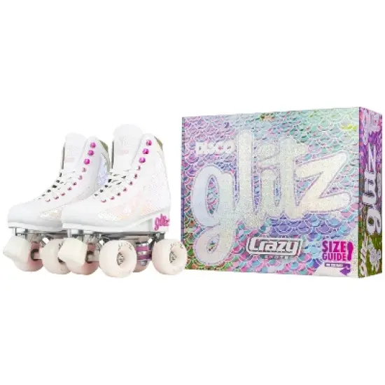 Crazy Skates Glitz Adjustable Roller Skates For Women And Girls - Size Adjustable To Fit 4 Sizes image {3}