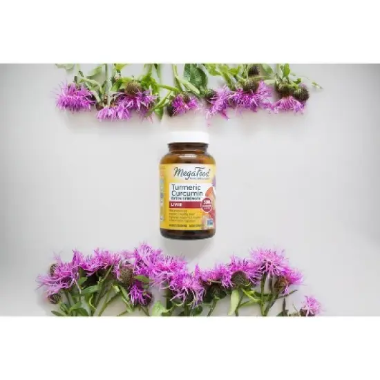 MegaFood Turmeric Curcumin Extra Strength with Milk Thistle Vegan Liver Tablets - 60ct image {4}