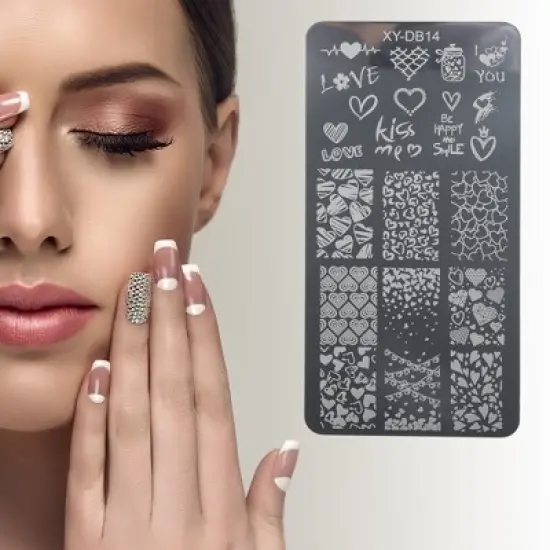 Unique Bargains Colorful Nail Art Stamp XY-DB14 Silver Tone 1 Pc image {3}