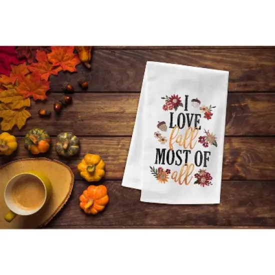 C&F Home I Love Fall Flour Sack Kitchen Dishtowel image {1}