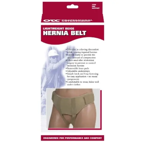 OTC Hernia Support, Single or Double Herniation, Inguinal Scrotal Treatment, Beige image {4}