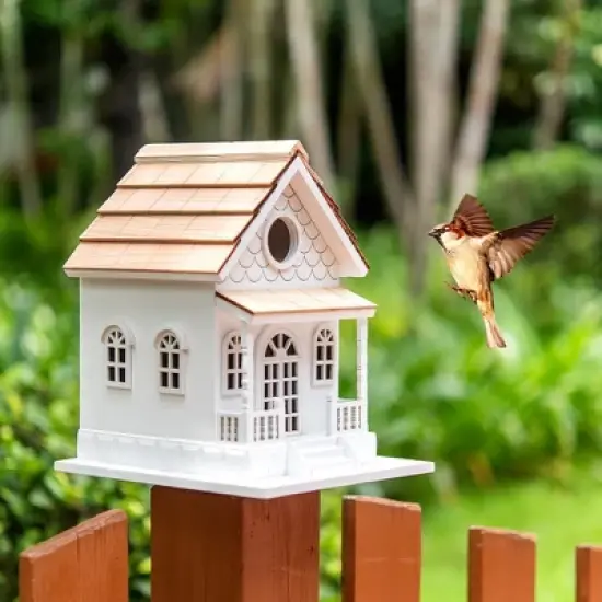 Vandue Outdoor Wooden Birdhouse - Country Colonial image {6}