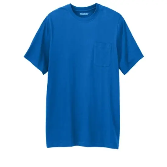KingSize Men's Big & Tall Shrink-Less&trade; Lightweight Longer-Length Crewneck Pocket T-Shirt image {7}