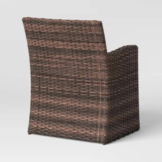 Halsted 5pc Wicker Small Space Patio Furniture Set - Threshold image {4}