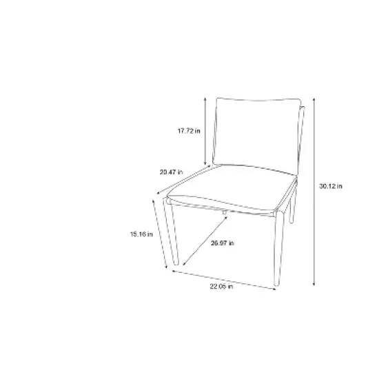 2pk Cushioned Metal Outdoor Club Chair Set - Cream/Black - Hearth & Hand&trade; with Magnolia image {6}