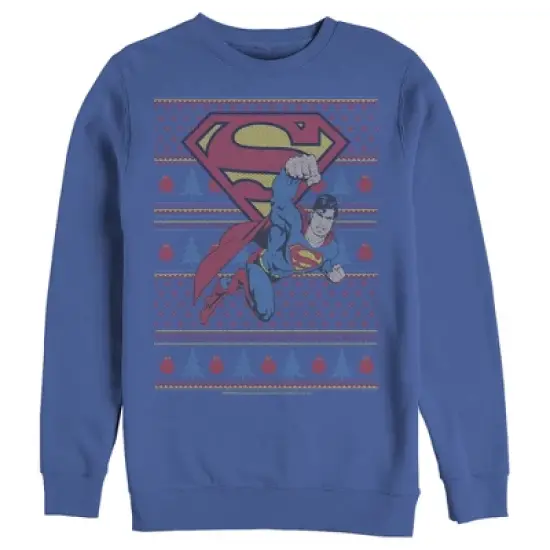 Men's Superman Ugly Christmas Superman Flight Sweatshirt image {2}
