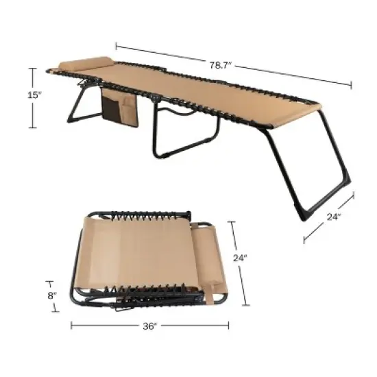 Lavish Home 3 Position Outdoor Lounge Chair image {8}