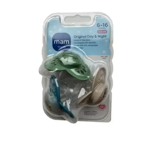 MAM Day/Night Triple Pack 6+ Months - Blue/Aqua 3ct image {1}