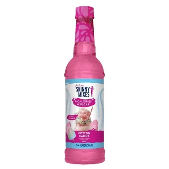 Jordan's Skinny Mixes Cotton Candy Sugar Free Fruit Flavored Water Enhancer Syrup for Drink Mix Iced Tea Lemonade and More - 25.4 fl oz image {7}