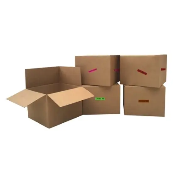 Moving Boxes With Labels image {1}