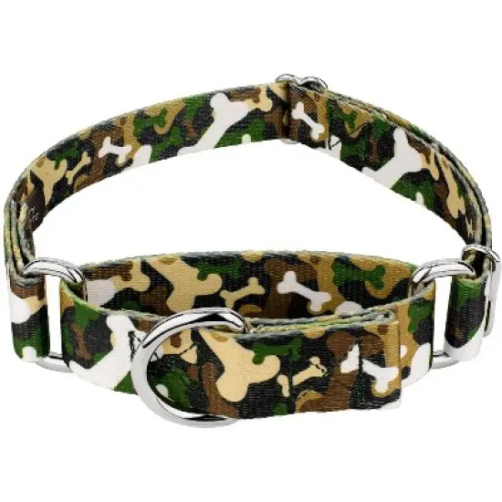 Country Brook Petz Woodland Bone Camo Martingale Dog Collar image {5}