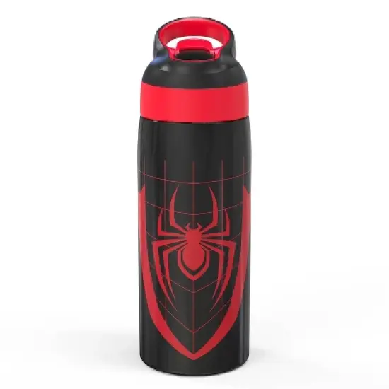 Zak Designs 19 fl oz Stainless Steel Vacuum Insulated Riverside Spider-Man Water Bottle: Kids & Boys Drinkware, Dishwasher-Safe image {6}