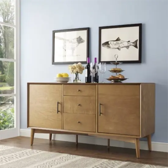 Wood Buffet in Acorn Brown-Pemberly Row image {3}