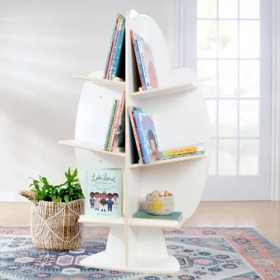 Guidecraft EdQ Reading Tree: Children's Wooden Standing Bookshelf and Classroom Book and Toy Storage Organizer image {8}