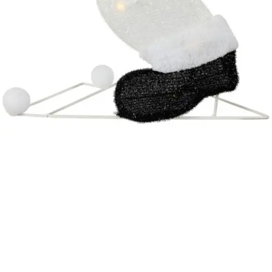 Northlight Lighted Snowman with Snowball Outdoor Christmas Decoration - 36.25" - Clear Lights image {7}