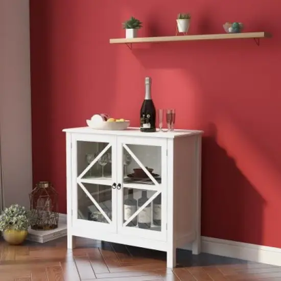 LIVAREEmlen Kitchen Baker's Racks with Double Glass Doors image {4}