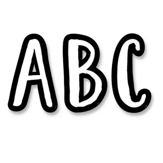 Creative Teaching Press&reg; Caf&eacute; 7 Inch Designer Letters, 114 Pieces image {1}