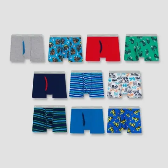 Hanes Toddler Boys' 10pk Boxer Briefs - Colors May Vary image {3}