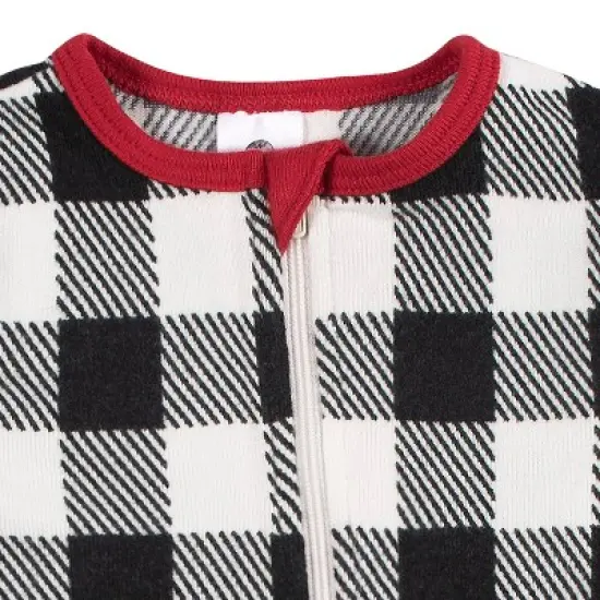 Gerber Holiday Family Pajamas Baby & Toddler Neutral One Piece Footed Pajamas image {1}