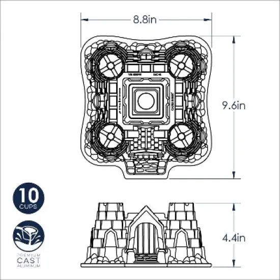 Nordic Ware Castle Bundt&reg; Pan image {5}