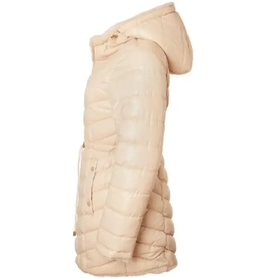 Sportoli Womens Winter Coat Reversible Faux Fur Lined Quilted Puffer Jacket image {2}