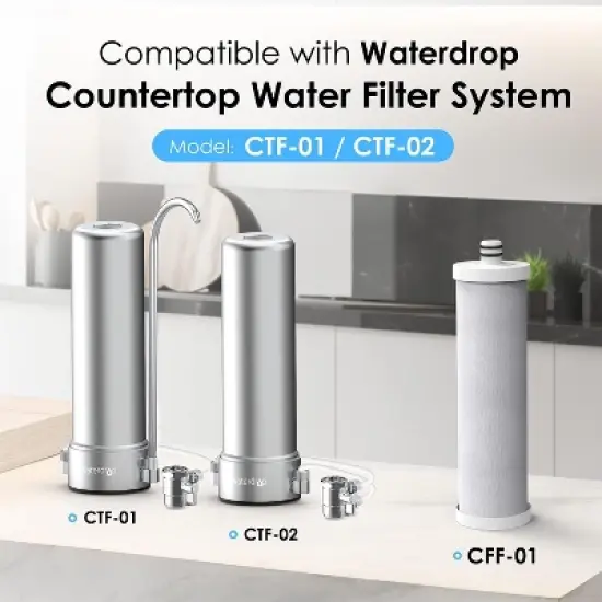 Waterdrop WD-CFF-01 Replacement Filter, Countertop Water Filter,1 Pack image {1}