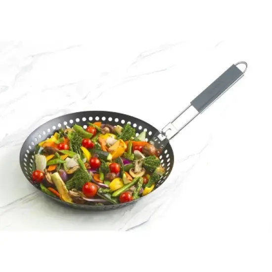 GoodCook Nonstick Carbon SteelPan with Detachable Wood and Metal Handle image {4}