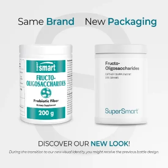 SuperSmart Fructo Oligosaccharides Powder (Prebiotics FOS) - Oligofructose Inulin - Fiber Supplement | Non-GMO & Gluten Free - 200 g image {1}