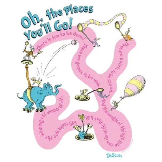 Women's Dr. Seuss Oh the Places You'll Go Quotes T-Shirt image {1}