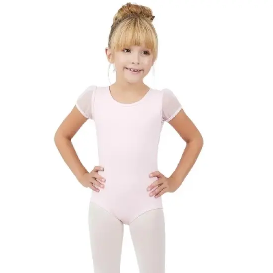 Capezio Puff Sleeve Keyhole Back Leotard - Girls image {5}
