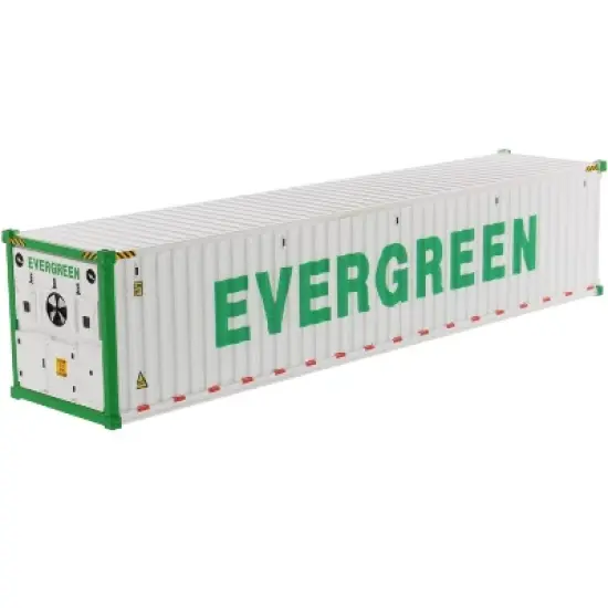40' Refrigerated Sea Container "EverGreen" White "Transport Series" 1/50 Model by Diecast Masters image {2}