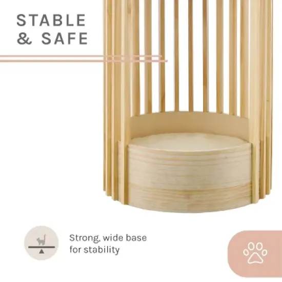 Sam's Pets Yves 24"Cat Tower in Natural oak image {8}
