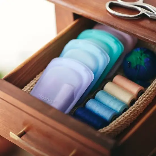 Stasher Reusable Silicone Travel Accessories Bag Set - 2pk image {3}