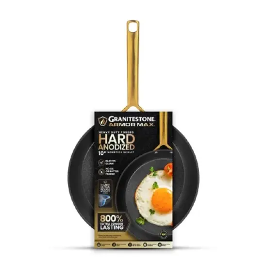 Granitestone Armor Max Gold 10 in Nonstick Hard Anodized Frying Pan image {6}