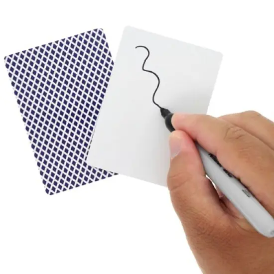 Blue Panda 224 Blank Custom Cards for DIY Game Cards, Gift Cards, Checkered Diamond Backing, 4 Decks, 3 x 4 In image {2}