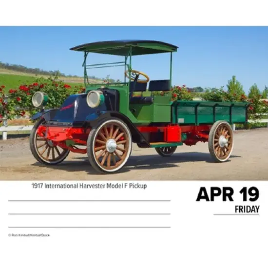 Willow Creek Press 2024 Daily Desk Calendar 5.2"x6.2" Classic Cars & Trucks image {2}