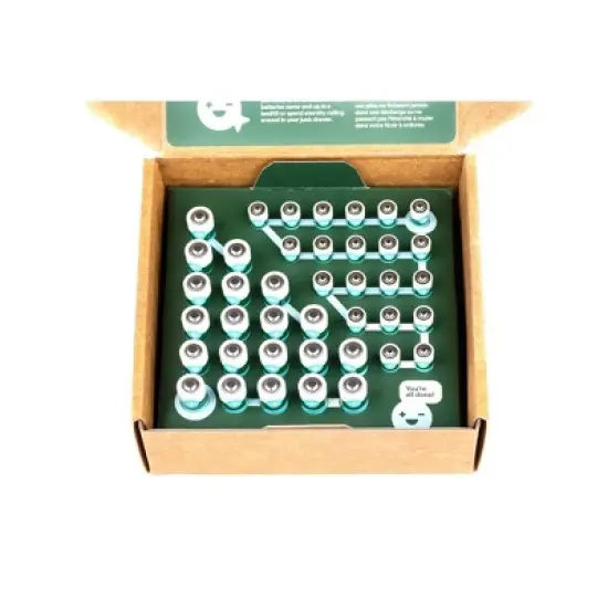 Better Battery Co. 40 Combo Kit 20 AA + 20 AAA High Performance Certified Carbon Neutral Alkaline Batteries image {6}