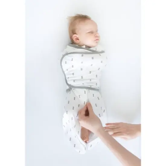 SwaddleDesigns Omni Swaddle Sack Swaddle Wrap - White - S - 0-3 Months image {3}