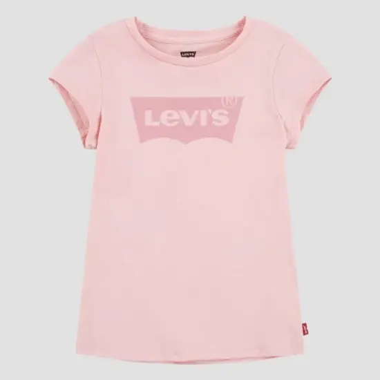 Levi's&reg; Girls' Short Sleeve Batwing Graphic T-Shirt - Pink image {4}