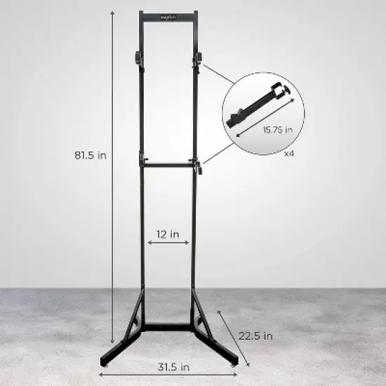 RaxGo Freestanding 2 Bike Rack, Bicycle Garage Storage Vertical Stand image {7}
